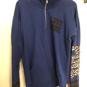 Victoria Secret Pink blue pull over